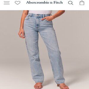 Abercrombie Jeans- The 90s straight ultra high rise